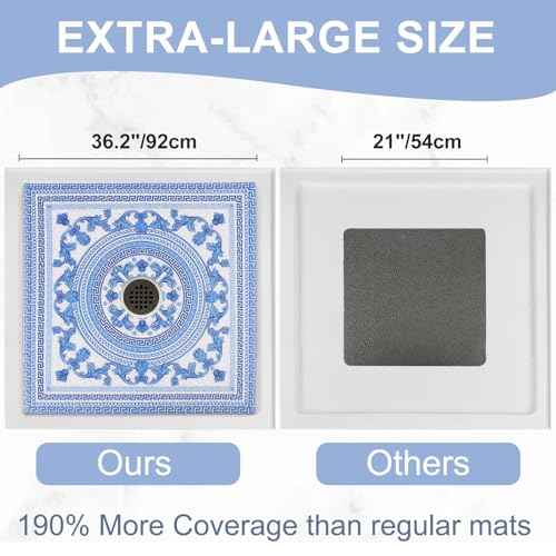 Square Shower Mat Non Slip