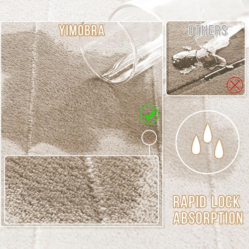 Memory Foam Bathroom Rugs Sets 2 Piece