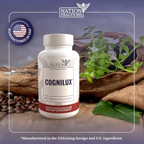 Cognilux Brain Supplements for Memory and Focus (60 Count)