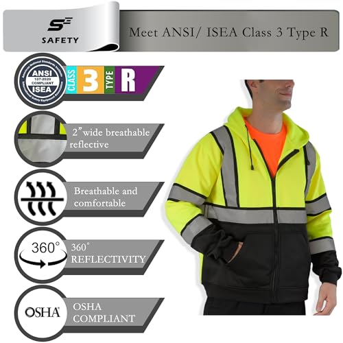 Hi Vis Zipper Hoodie