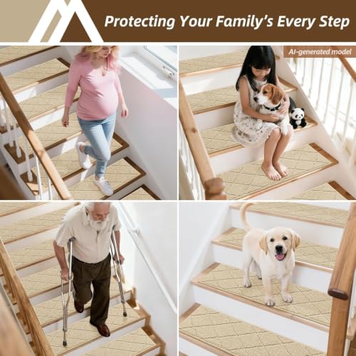 Stair Treads for Wooden Steps Non Slip 9"x28"