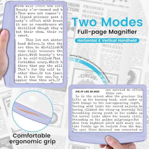 Rechargeable 5X Magnifying Glass for Reading