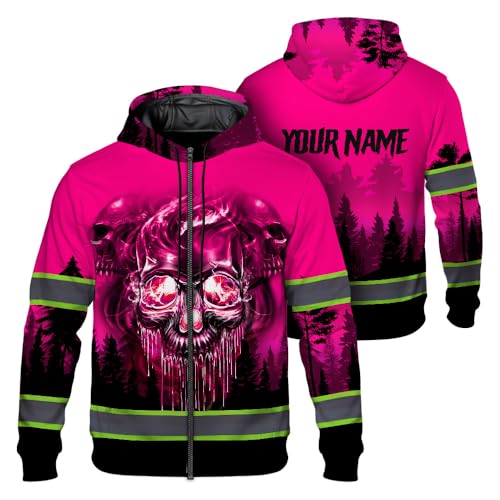 Hi Vis Reflective Zip Up Hoodie