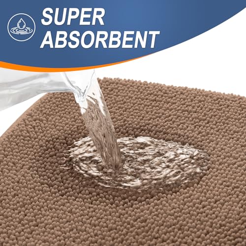 Memory Foam Bathroom Runner Rugs 47x20