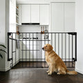 35.1 55" No Bottom Bar Baby Gate for Stairs