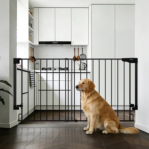 35.1 55" No Bottom Bar Baby Gate for Stairs