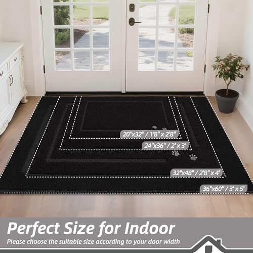 Dog Door Mat for Mud Paws Indoor Entrance