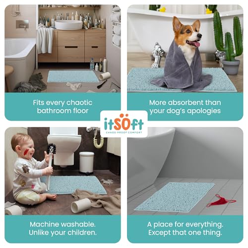 Small Chenille Bath Mats 22"x14"