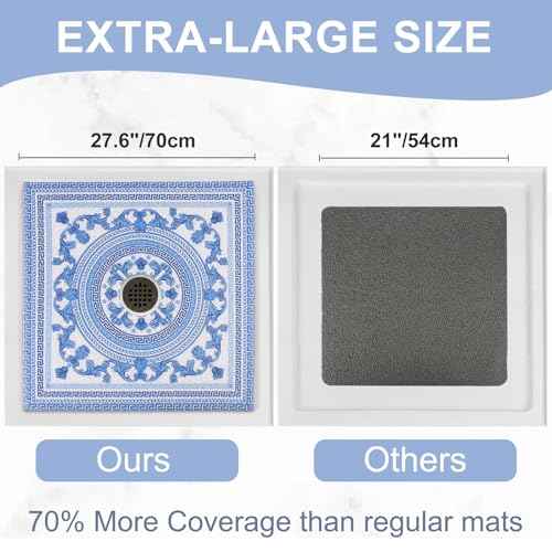 Square Shower Mat Non Slip