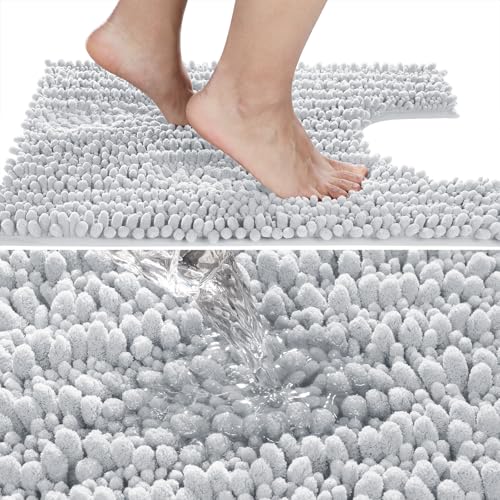 Toilet Rug U Shaped Washable 24x24 Inch