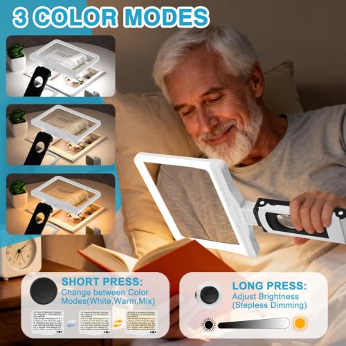 30X 6X Rechargeable Magnifying Glass for Reading
