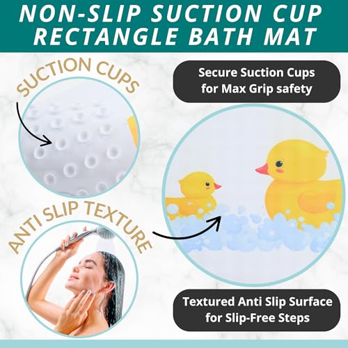 Non Slip Bath Mat for Tub and Shower Floors