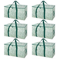 6 Pack Oversized Moving Bags with Reinforced Handles (6 Count)