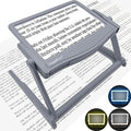 Patented 5X Large LED Page Magnifier with Detachable Stand