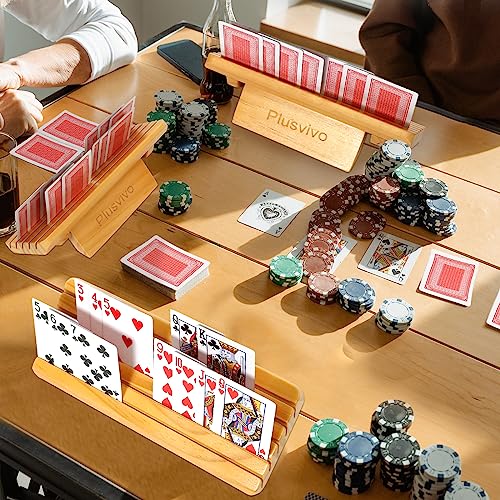 Card Holders for Playing Cards with Adjustable Stand Set of 4