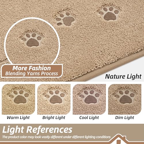 Dog Door Mat for Mud Paws Indoor Entrance