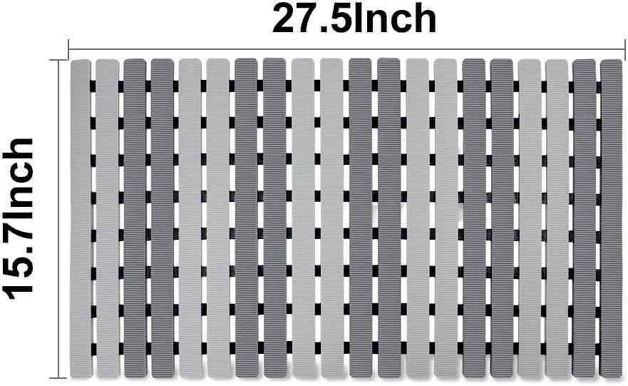 Shower Mat Non Slip Bathtub Mat 27.5 x 15.7 Inch Bath Mat for Tub