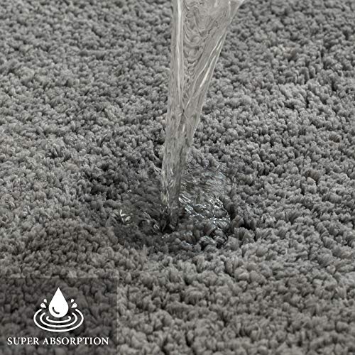 Grey Toilet Bathroom Rug U
