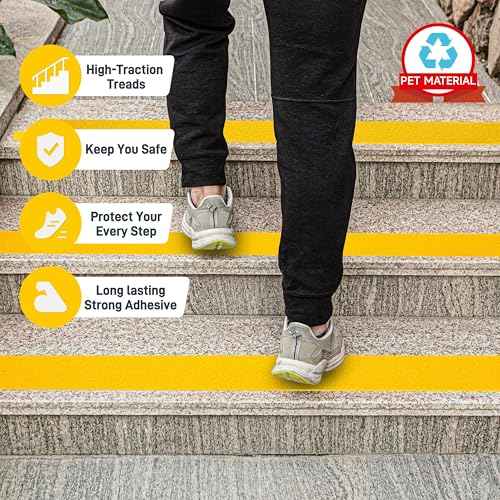 LifeGrip Anti Slip Tape 4" x38' Waterproof Grip Tape for Stairs (38 Foot)