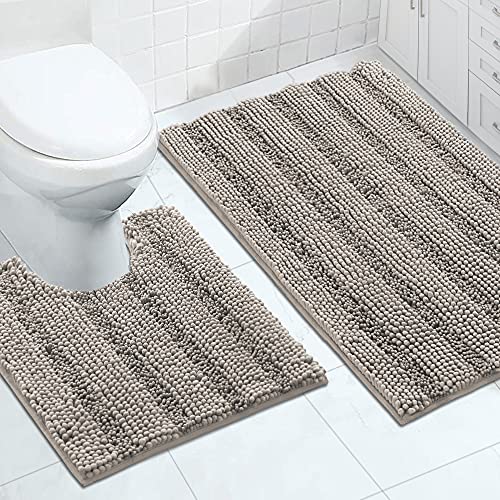 Chenille Bathroom Rugs Set Non - Bel Marant