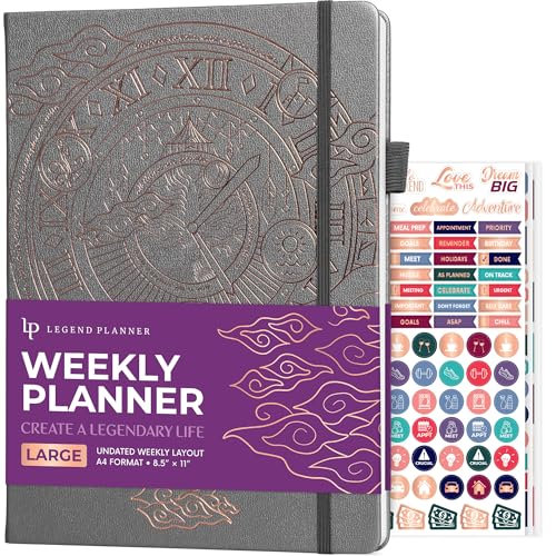 Legend Undated Weekly Planner Large