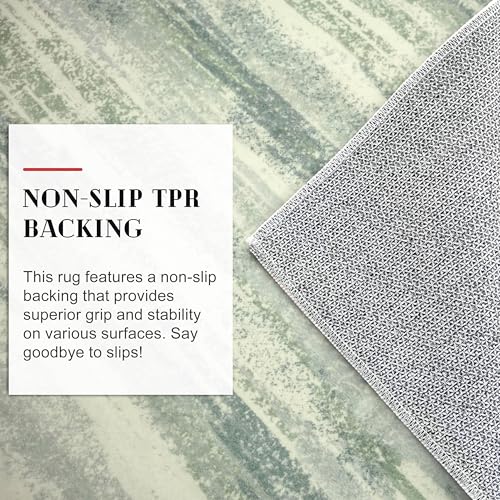 Modern Abstract Washable 2x5 Runner Rug Non Slip Kitchen Rugs
