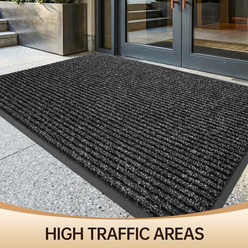 3'x5' Front Door Mat Indoor Outdoor Entrance Heavy Duty Waterproof (15 Sq Ft)