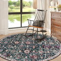 Moroccan Washable Round Area Rug