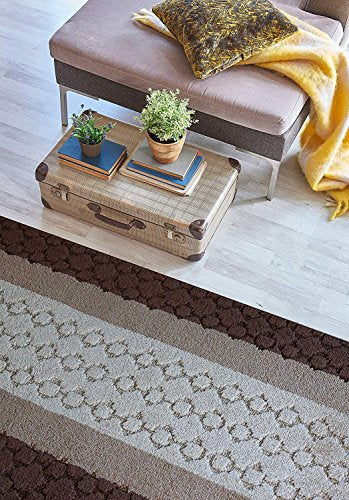 Custom Size Hallway Runner Rug Brown Color 31 inch Wide Select Your Length Non