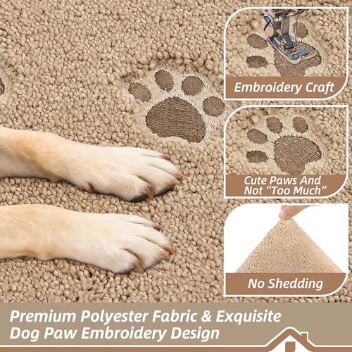 Dog Door Mat for Mud Paws Indoor Entrance