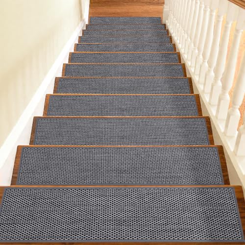 Linen Stair Treads for Wooden Steps Indoor
