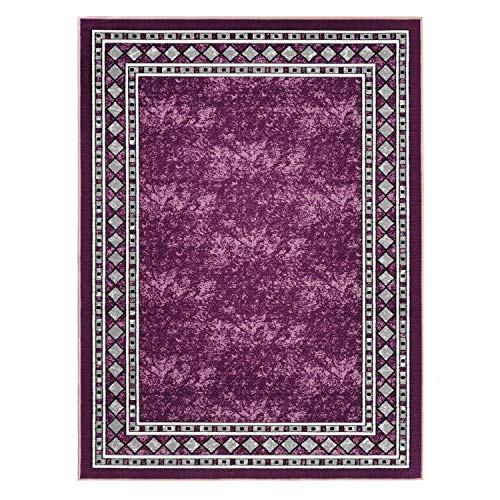 Alfombras Modern Bordered 5x7 Non (35 Sq Ft)