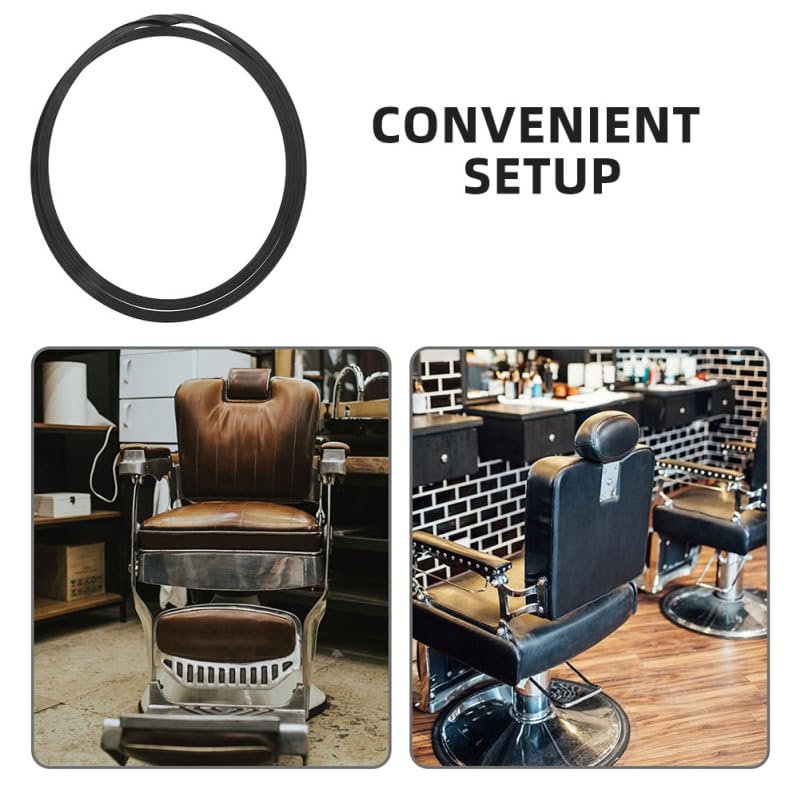 2Pcs Barber Chair Base Rings Non Slip Rubber Gaskets for Salon Chair Stability and Floor Protection 20.47X20.47X0.39In Hairdressing Accessories (2 Count)