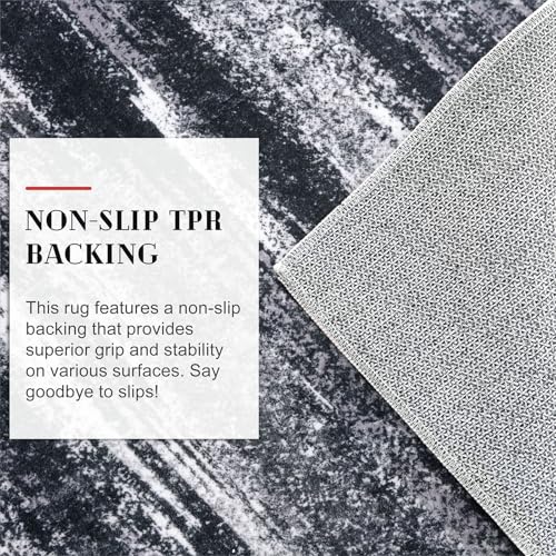 Abstract Washable 2x6 Runner Rug Non Slip Runners for Hallway
