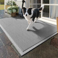 Front Door Mat Outside Entrance Drainage Doormat Grey 24"x36" (6 Sq Ft)