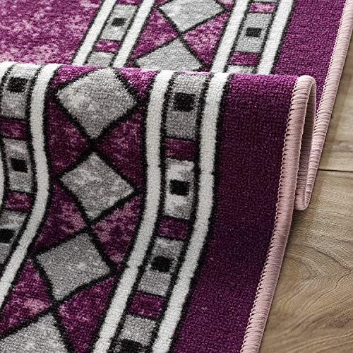Alfombras Modern Bordered 5x7 Non (35 Sq Ft)