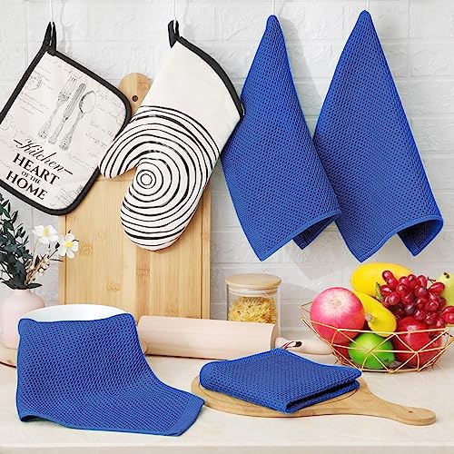 100% Cotton Waffle Weave Kitchen Dish Cloths 12 (12 Count)