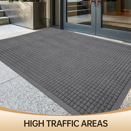 4'x6' Front Door Mat Indoor Outdoor Entrance Heavy Duty Waterproof (3.15 Sq Ft)
