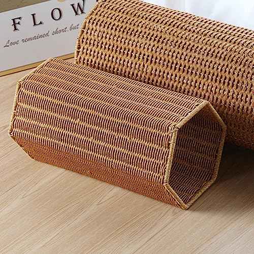 Woven Umbrella Stand for Entryway Freestanding Umbrella Holder Basket Storage Rack Tall Floor Woven Bucket Flower Vase for Canes Walking Sticks Organizer