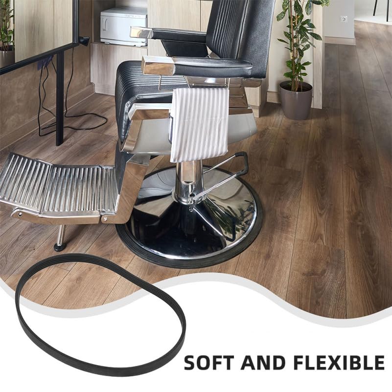 2Pcs Barber Chair Base Rings Non Slip Rubber Gaskets for Salon Chair Stability and Floor Protection 20.47X20.47X0.39In Hairdressing Accessories (2 Count)