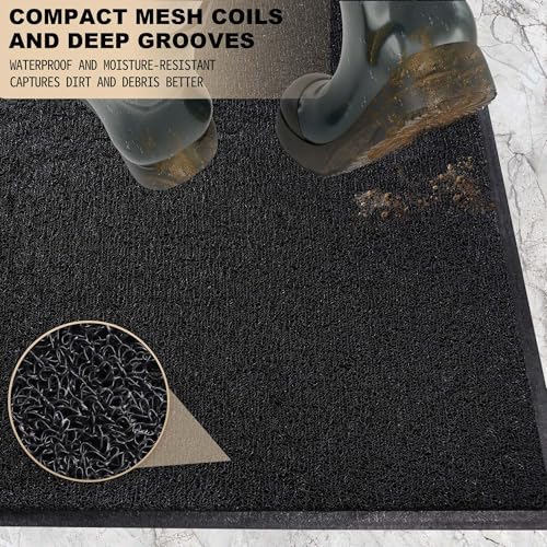 3'x6' Front Door Mat Indoor Outdoor Entrance Heavy Duty Waterproof