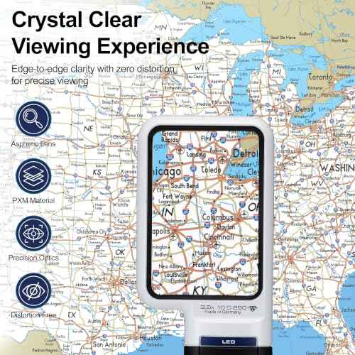 Mobilux LED Handheld Magnifier