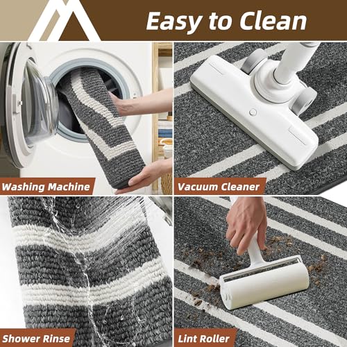 Long Kitchen Floor Mats and Rugs 2PCS Nonslip Washable