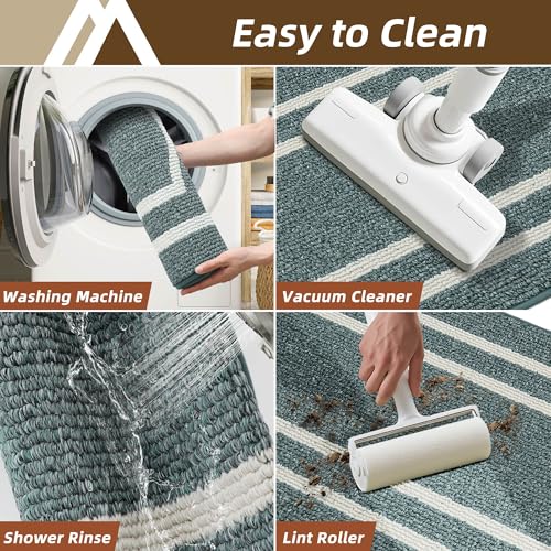 Kitchen Rugs Set of 2 Non Slip Kitchen Mats for Floor (2 Count)