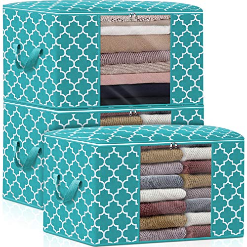 Storage Bags 100L 3Pack Clothes Organization and Storage Containers (3 Count)