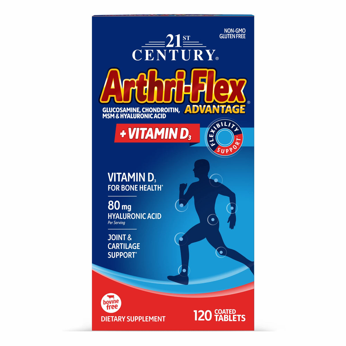 Arthri Flex Advantage + D3 Joint Support Tablets (120 Count)