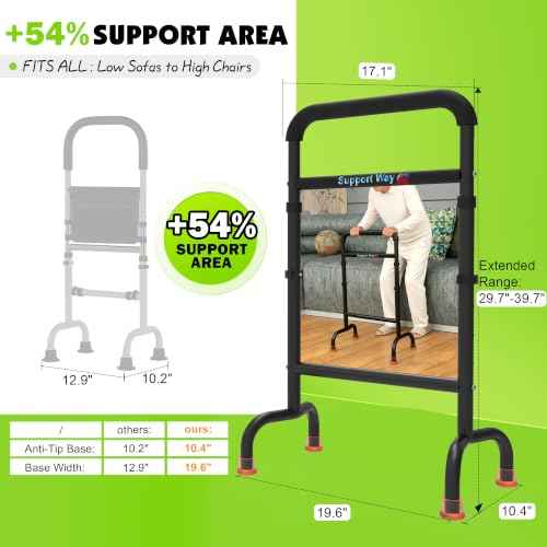 Stand Assist Aid for Elderly (Classic Black)