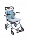 Ultra Lightweight Folding Wheelchair for Seniors (Light Gray)