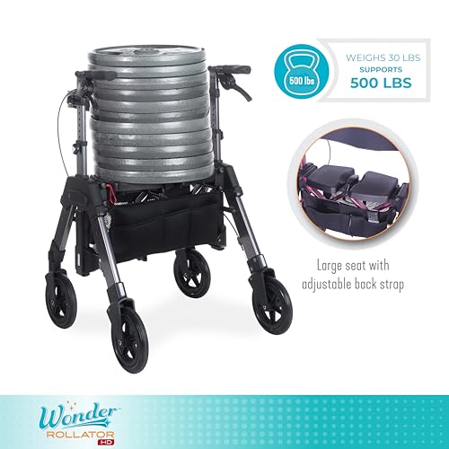 Heavy Duty Wonder Rollator (Regal Rose / Regal Rose)