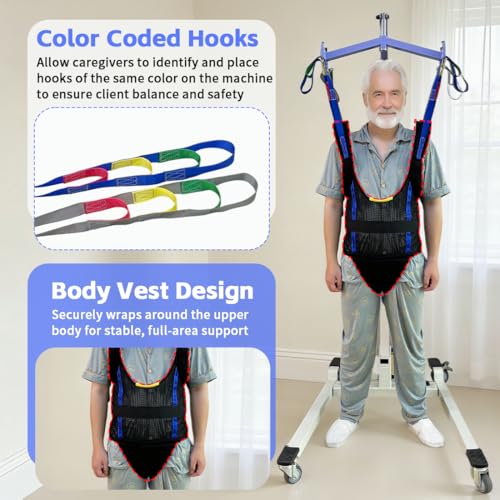 Patient Walking Sling for Ambulation Training (Black / Medium)